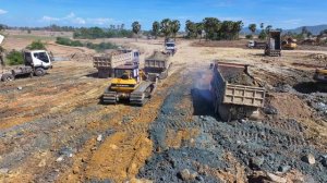 Строительство, ровняем площадку