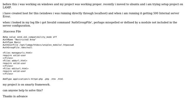 Ubuntu: .htaccess Error : Invalid command 'AuthGroupFile' (2 Solutions!!) смотреть онлайн