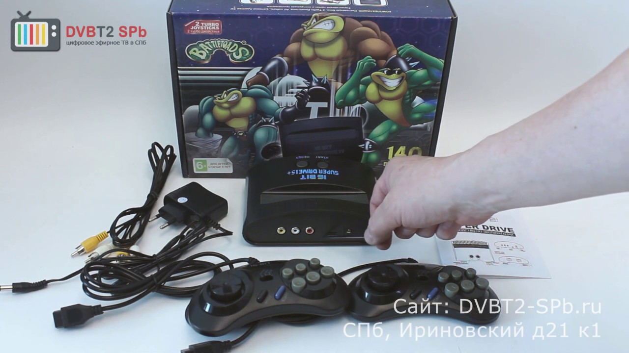 Super Drive Battletoads со 140 встроенными играми - обзор игровой приставки