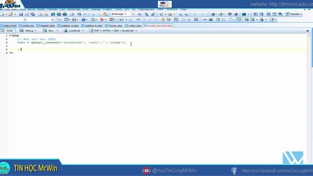 04# Connect databse | lập trình backend, frontend với PHP and MySQL | study with me