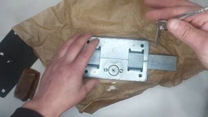 Замок Новый Накладной Гаражный Стальф згц-02