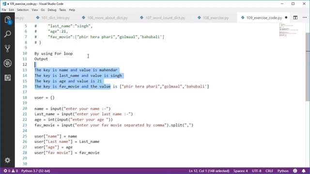 #111 last Exercise solution // Complete Python tutorial(2020)?