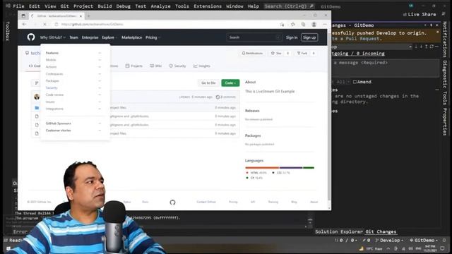Practical Enterprise Git Operations Workflow With Visual Studio (In Hindi) смотреть онлайн