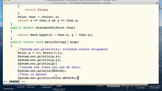 The static and final keywords in Java смотреть онлайн