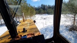 Покатушки на дт 75 по последнему снегу. Весна 2021.