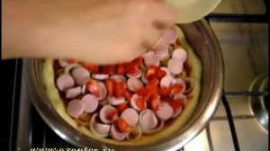 Пицца на сковороде - видео рецепт