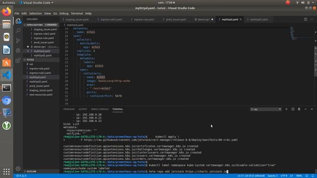 Kubernetes ingress with let's encrypt (certmanager)