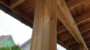 Kd.i: Как закрепить брус к сваям для гаража, навеса, террасы.