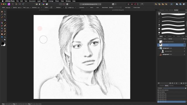 How to Create a Pencil Drawing in Affinity Photo смотреть онлайн