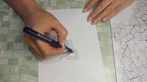 Зенарт,  зентангл,  дудлинг.   Сложно прочитать,  легко рисовать