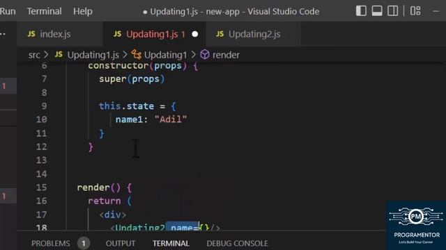 23 | Updating Phase In React Life Cycle | Updating Component In React | JS | Part-1 (Hindi/Urdu)