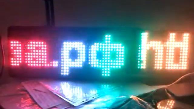 Многоцветное Табло бегущая строка 67см x 19см смотреть онлайн