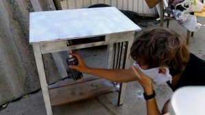 Винтажный туалетный столик из почти мусора | Стол для макияжа