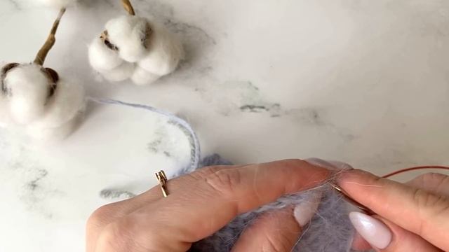 Красивый чепчик для новорожденного спицами / Чепчик из ангоры / Вязание спицами / Чепчик с рюшами смотреть онлайн