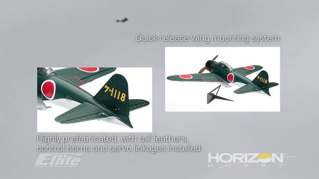 A6M5 Zero 300 BNF Basic by E-flite смотреть онлайн