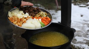 Любителям новых вкусовых ощущений пристегнуться. Монгольский суп.