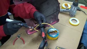 Ремонт пластика. Технология сварки ABS-пластика  полимером. Снятие хрома нихромовой  проволокой.