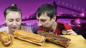 МУКБАНГ СЭНДВИЧ SUBWAY САБВЕЙ | MUKBANG A SUBWAY SANDWICH #mukbang #мукбанг