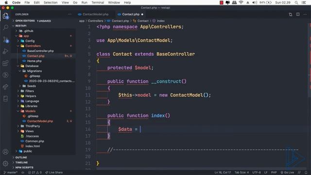 Belajar Codeigniter 4 Indonesia - 04 Membuat Model Controller dan View JSON dengan Route смотреть онлайн