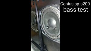 Genius sp-s200 Bass test
