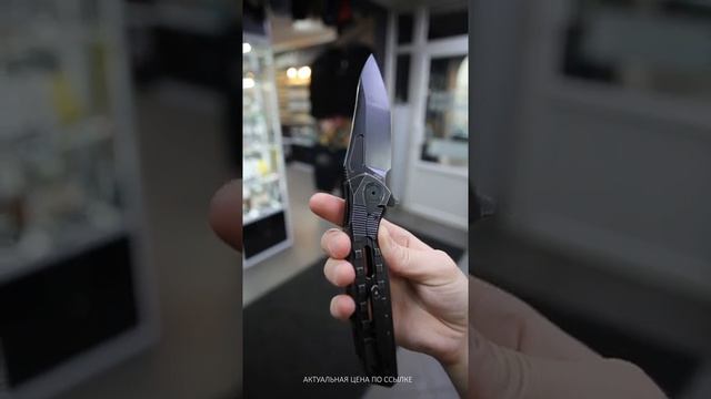 Складной нож Rike Knife Thor3 сталь M390, рукоять Black Stonewash Ti