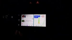 Делим экран на две части на автомобиле Changan CS55 Plus. Зеркало два.