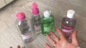 Выкидываю мицеллярку от Garnier, а также гель и тоник. Мицеллярная вода от Evelline