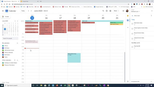 July Bullet Journal - Using Google Suite - digital bullet journal