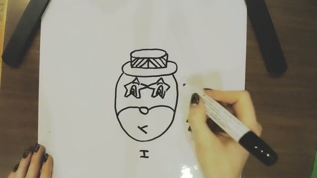 Легкие рисунки из РУССКИХ слов (1  слово - клоун)/How to turn the words clown into a cartoon
