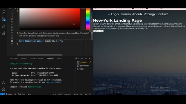 New-York Landing Page Using React.js | Free Source Code Included