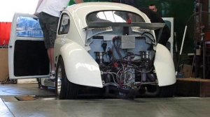 "Dangerous" Dave's VW Beetle on the dyno (2715cc type 1 VW)