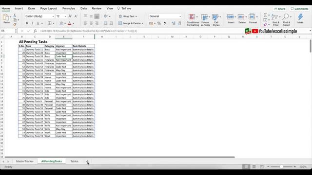 Set Up Your Excel Task Tracker... in UNDER 20 MINUTES?