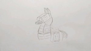 Как нарисовать Ламу из игры Fortnite / Рисунок Лама ФОРТНАЙТ/How to draw Lama from the game Fortnit