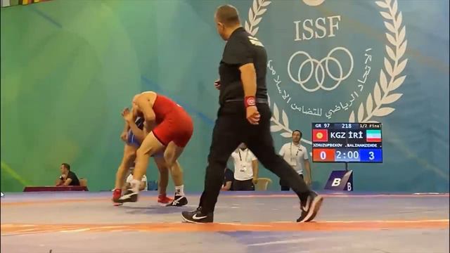 Жарым финал Узур Жусупбеков (КР) - Балимхам Зехте (ИРН) / Ислам оюндары 2022 смотреть онлайн