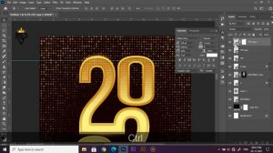 Happy New Year 2022 Golden Poster Design in | Photoshop 2021 Tutorial |