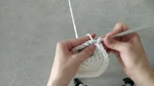 Вяжем чехол на табурет.