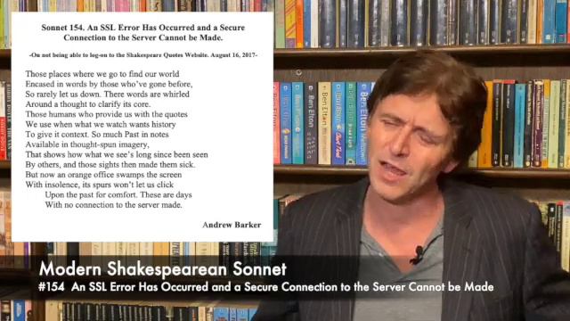 Modern Shakespearean Sonnet 154. An SSL Error Has Occurred and a Secure Connection . . . by AB смотреть онлайн