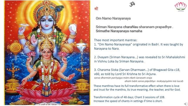 OmNamoNarayanaya - The Ultimate Mantra
