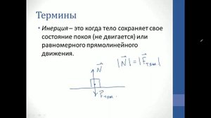 Физика. Объяснение темы "Инерция и первый закон Ньютона"