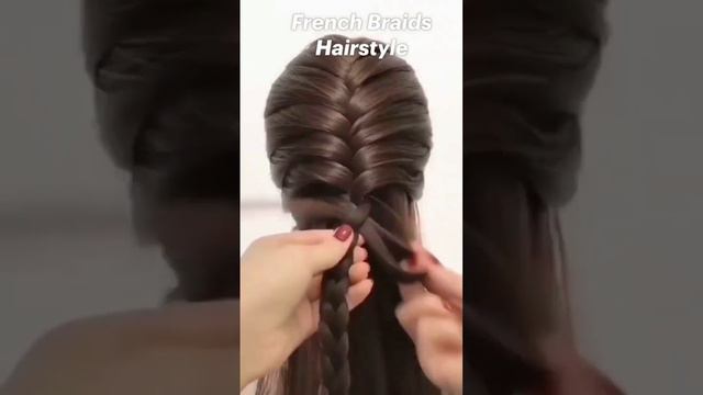 Easy French Braid Hairstyle ❤ #short #HairStyle #EasyHairstyle