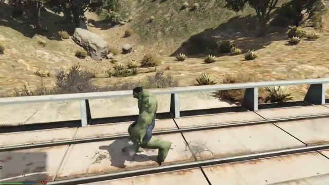 GTA 5 Моды: ХАЛК (HULK) - ХАЛК ПРОТИВ ПОЕЗДА смотреть онлайн
