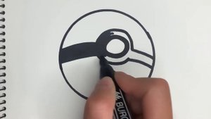 Как просто нарисовать покебол/Як просто намалювати покебол/how to draw a pokeball simple