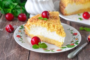 КАК ПРИГОТОВИТЬ ПИРОГ С КРЕМОМ СУФЛЕ