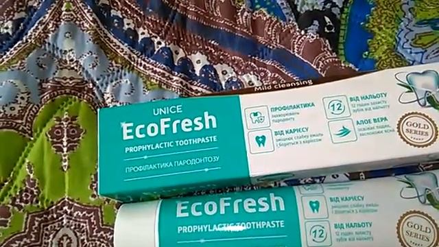 Мой отзыв на зубную пасту EcoFresh профилактика парадонтоза смотреть онлайн