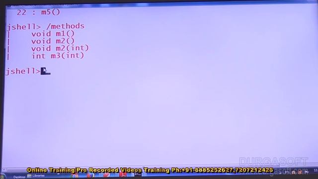 Java 9 New Features || JShell | Session - 13 || Working with JShell Methods Part - 2 by Durga sir смотреть онлайн