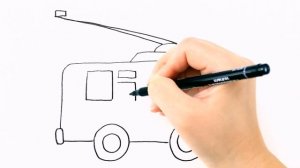 Как нарисовать ТРОЛЛЕЙБУС / Мультик раскраска для детей / Раскрась Ка