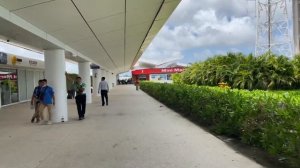 CANCUN AIRPORT Terminal 4 : Walking To Transportation [INTERNATIONAL AIRPORT MEXICO]