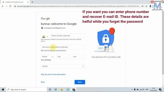 How To Create Gmail Account 2020|How To Create A Gmail Email Account  Without Mobile Number