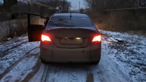 Красные светодиодные лампы в задние фонари Солярис