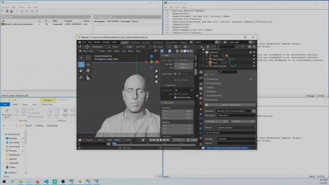 Render Blender scene with Backburner Network render manager